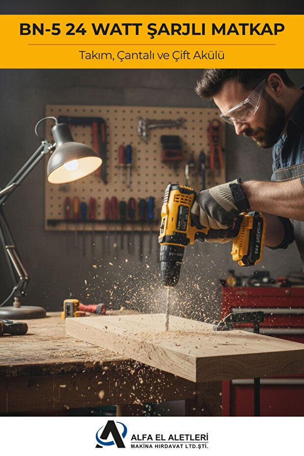 24 Volt Şarjlı Matkap - 1