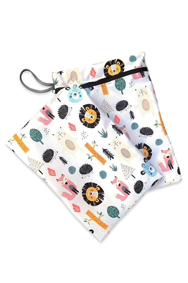 Forest Animals-Liquid Repellent Micro Fabric Activity, Nutrition, Play, Beach Cover and Liquid Resistant Bag