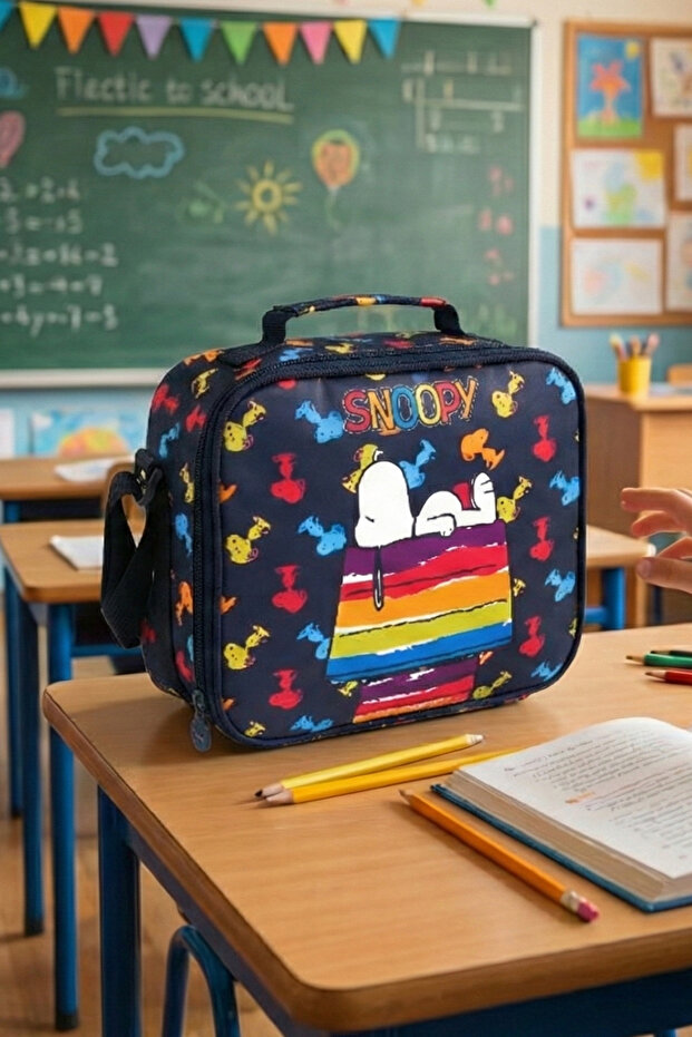 Lisanslı Sleeping Renkli Orijinal Beslenme Çantası - 2