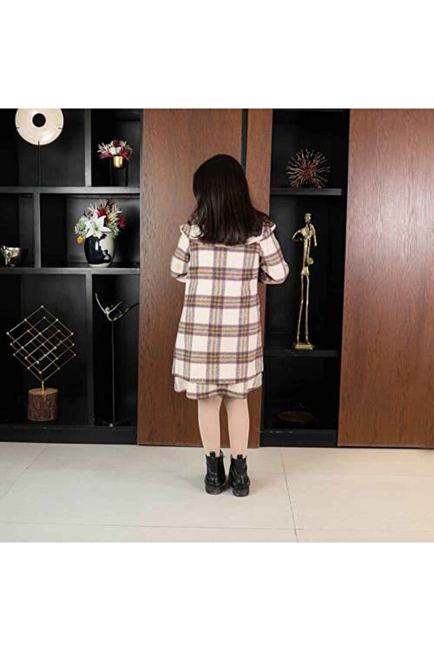 جاكيت كاروهات بيج بني - 4