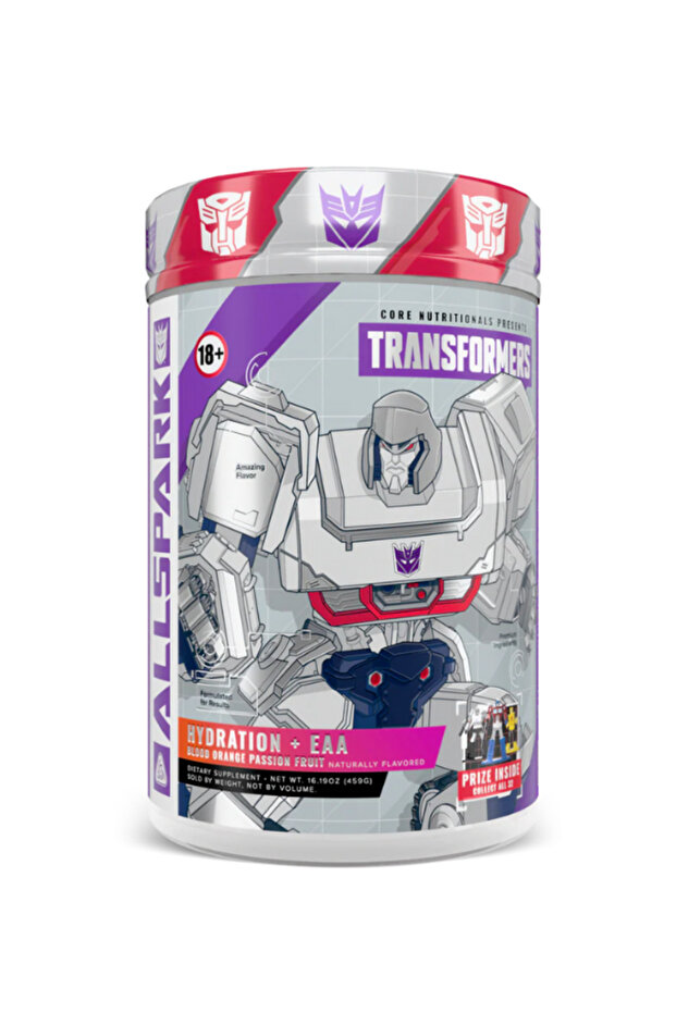 Transformers ALLSPARK EAAs, Hydration & Recovery, Blood Orange Passionfruit – Megatron