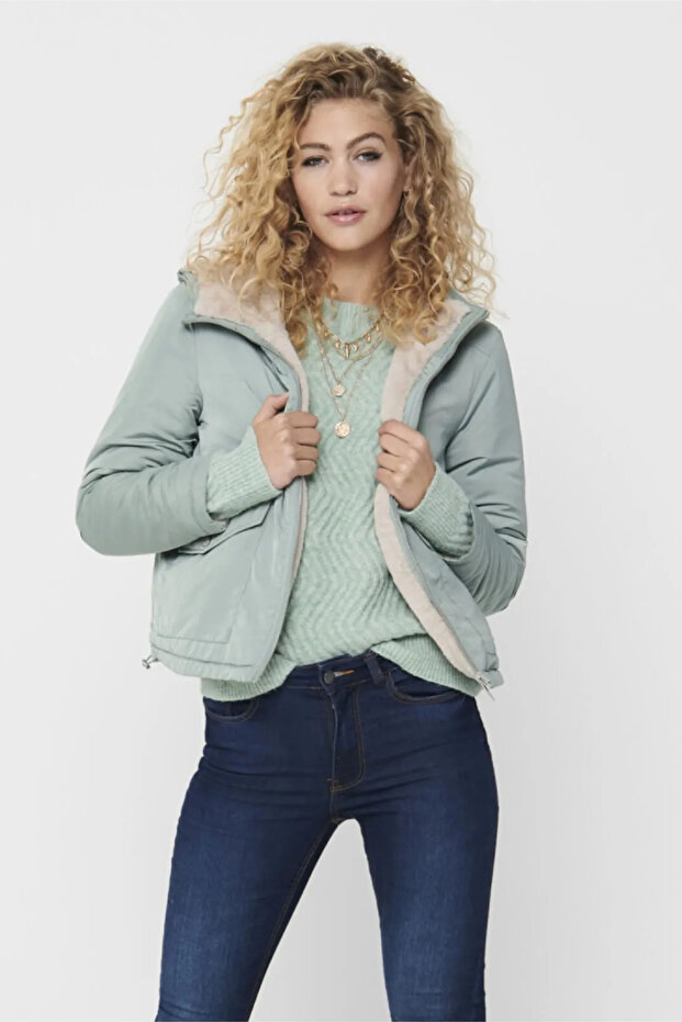 Women's Green Coat (15208777-Fgn)