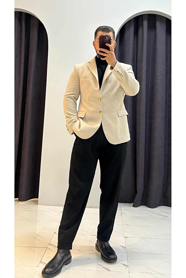 Regular Fit Blazer Ceket - 6