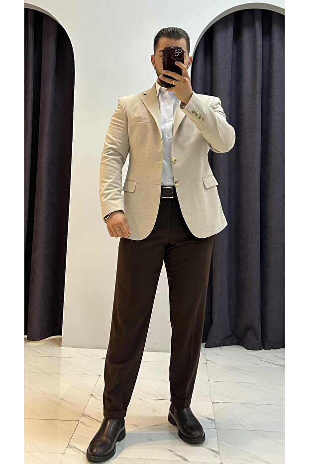 Regular Fit Blazer Ceket - 3