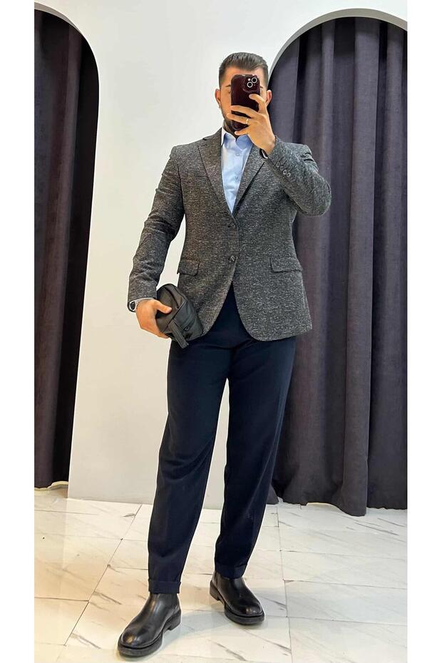 Regular Fit Blazer Ceket - 1