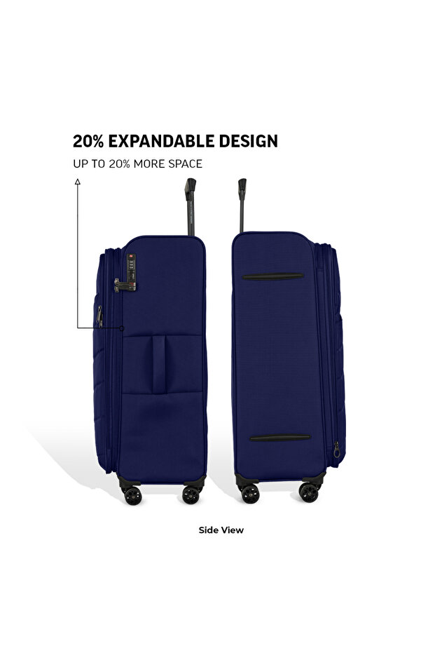 Elite 28" Soft Luggage - Blue + 2-Year