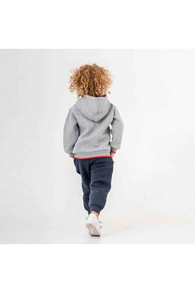 طقم قطعتين رصاصي بقبعة - 3