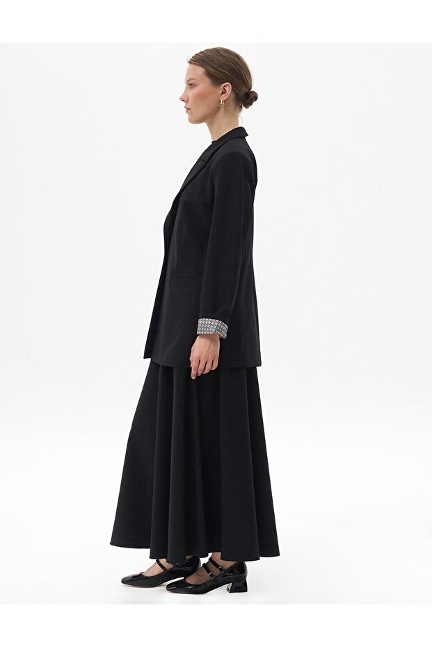 Fleto Pocketed Basic Jacket Black - 2