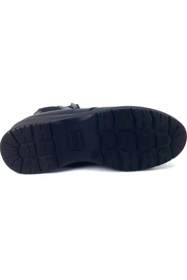 DUDE-K Kadın Deri Hallux Bot Siyah - 3