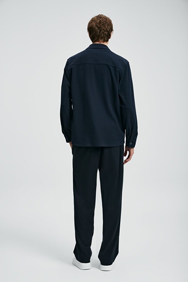 112010670 Ador Erkek Basic Gömlek Regular Fit Erkek Gömlek SİYAH - 6