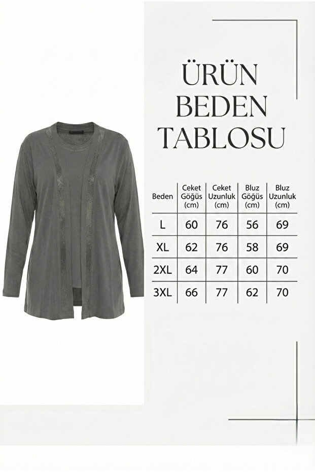 Μερσεριζέ Σετ Μπουφάν και Μπλούζα - 6