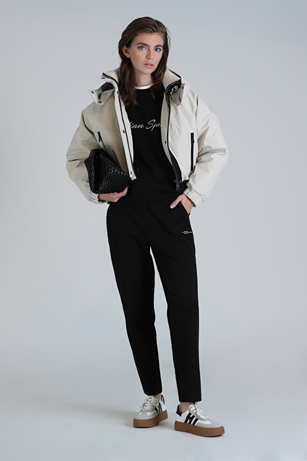 Amber Örme Kadın Eşofman Altı Siyah - 3