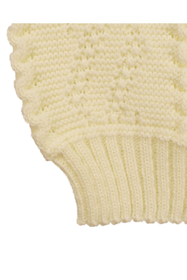 Krem 4 Parça Triko Bebek Takımı - 4