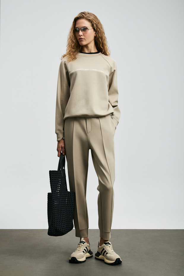 122050008 Cessıca Örme Kadın Eşofman Altı BEJ - 3