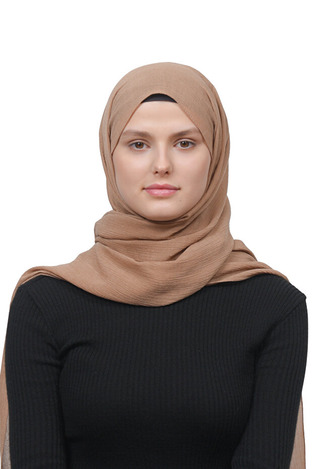 Women's Practical Wrinkled Crinkle Mira Hijab Shawl