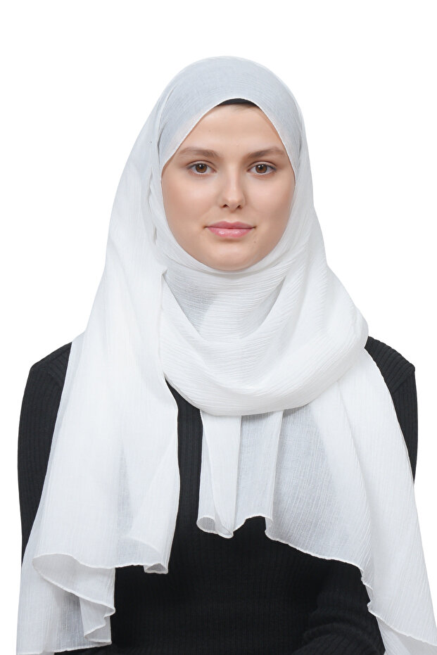 Women's Practical Wrinkled Crinkle Mira Hijab Shawl
