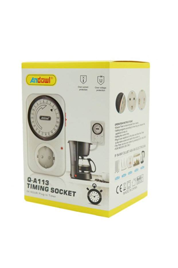 Programmable socket with 24h segment timer - 6