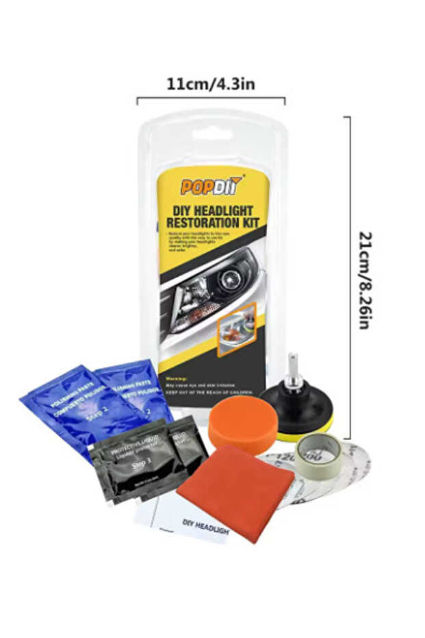 Kit polish pentru faruri auto POPDIT - 5