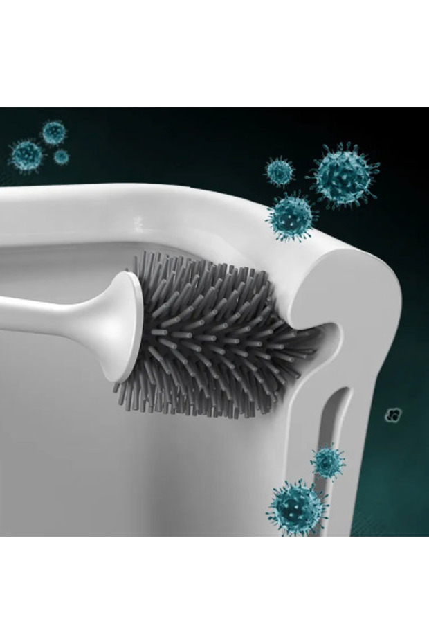 TPR toilet brush for wall mounting Rectangular - 6