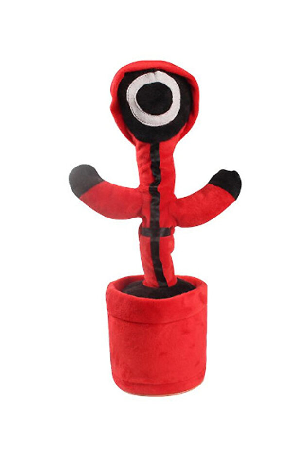 Interactive cactus toy Squid Game model with LEDs Dancing Talking Mimic RED - 5