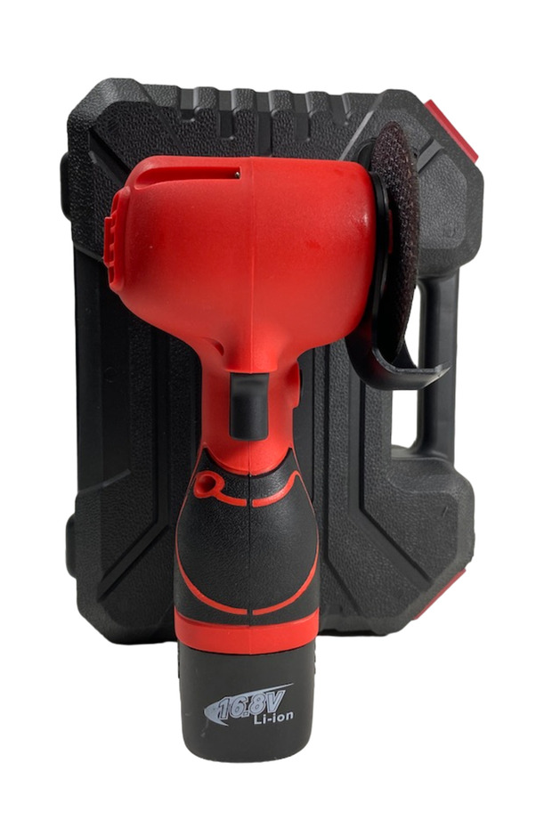 RED 12V mini angle grinder with 2000mAh lithium battery - 3