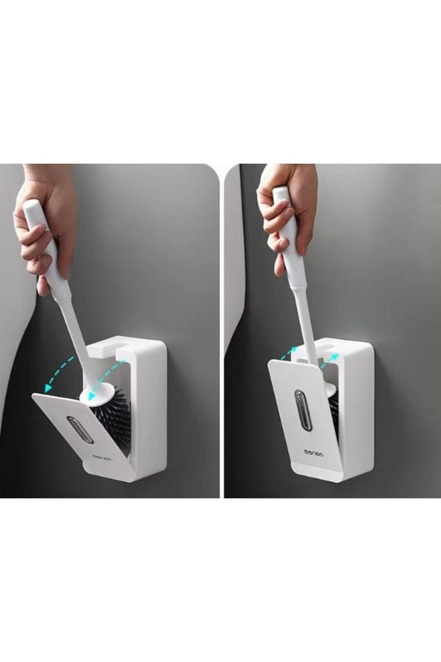TPR toilet brush for wall mounting Rectangular - 7