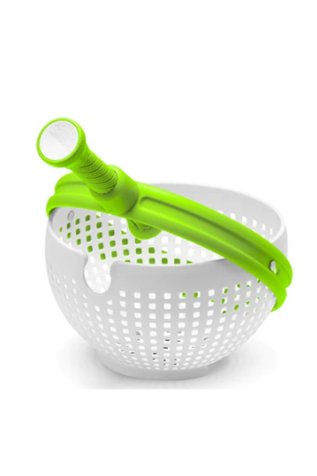 Multifunctional rotating colander with green handle - 5