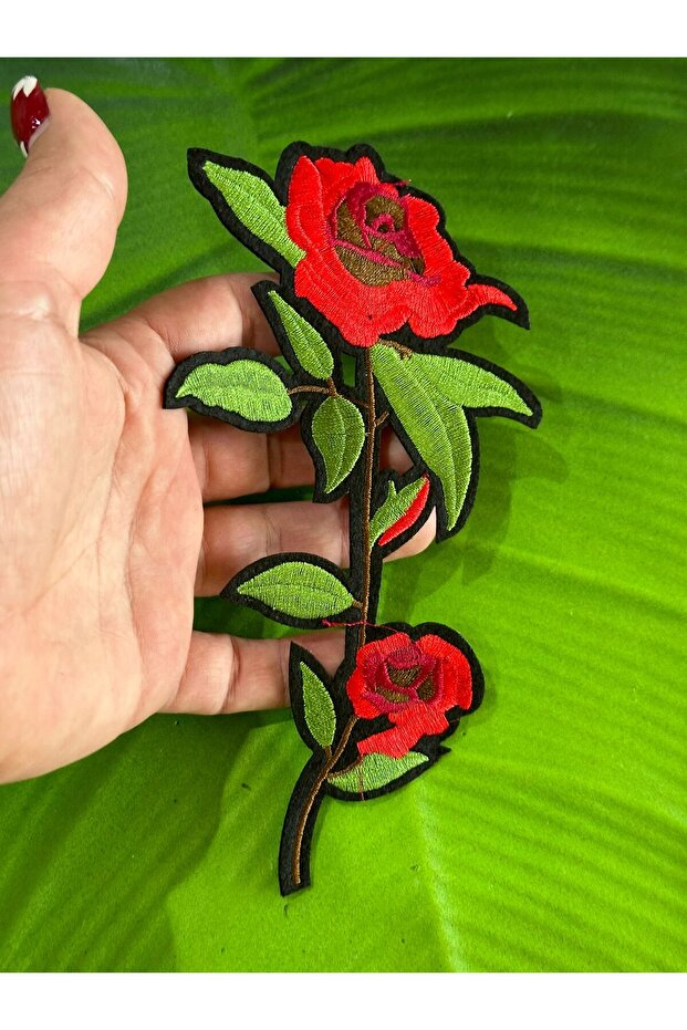 16X8 cm Iron-On Embroidery Applique Flower Embroidery Sewing Accessory