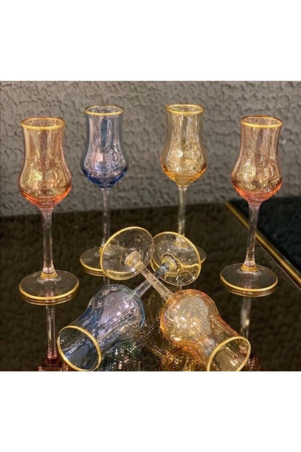 Grappa 95cc 17cm 6-Piece Colored Coffee Side & Water Glass