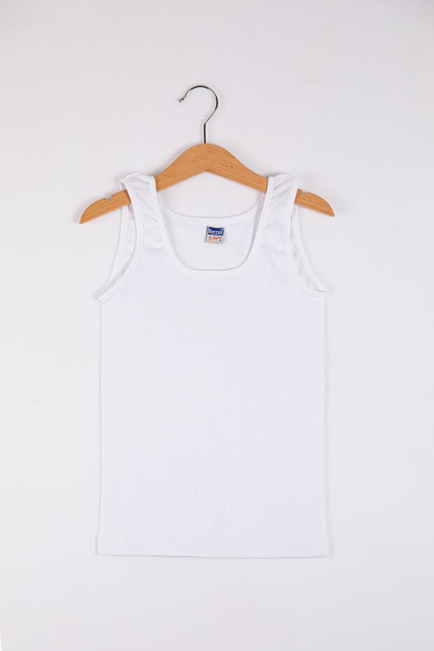 Girl's Ribbed Wide Strap Tank Top 2519 - 6 Pieces