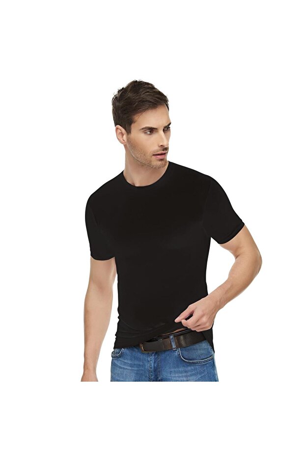 Elastane Zero Collar Undershirt 1301 - 1 Piece - 1