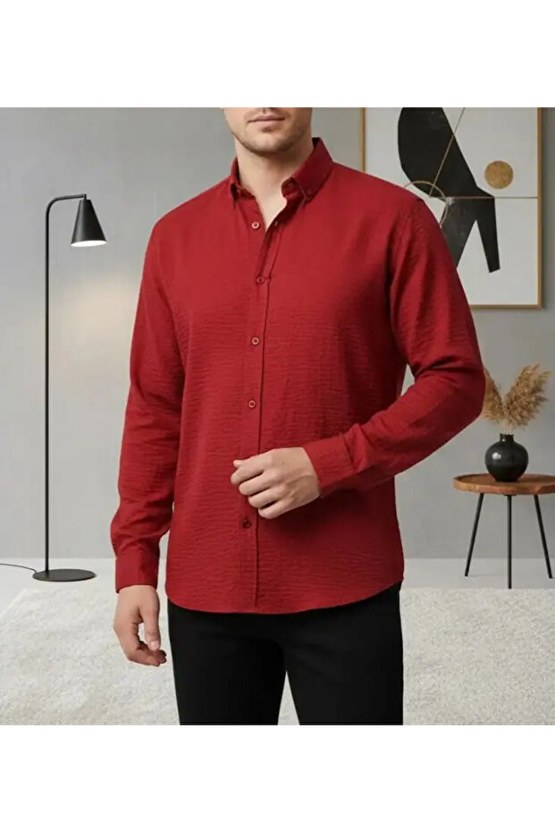 Oversize Rahat Kalıp Gömlek - 4