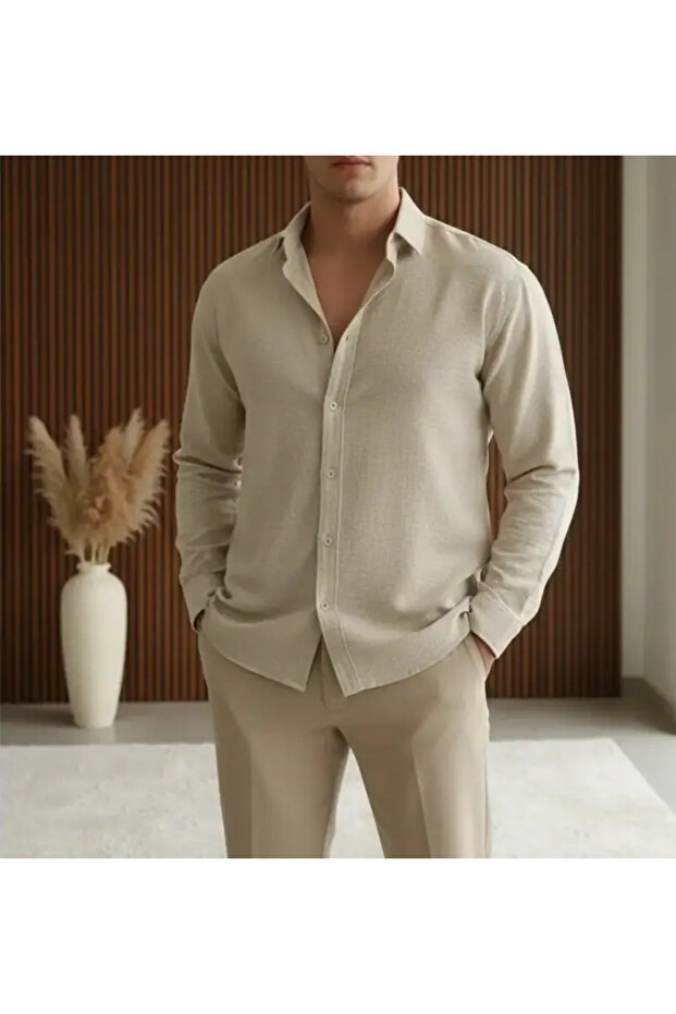 Oversize Rahat Kalıp Gömlek - 1