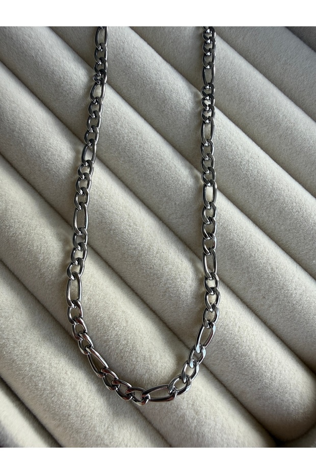 Lusora Accessory - Gold Color Figaro Chain Necklace - Men's / Women's Stylish Jewelry