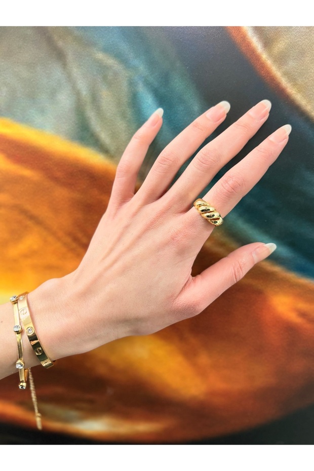 Burgu Model Vintage Adjustable Ring - 5