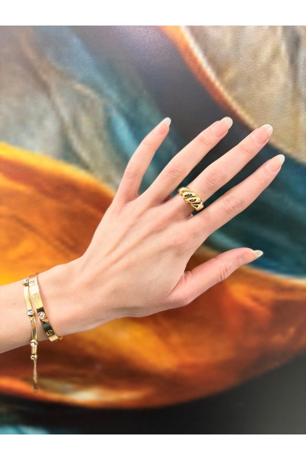 Burgu Model Vintage Adjustable Ring - 4