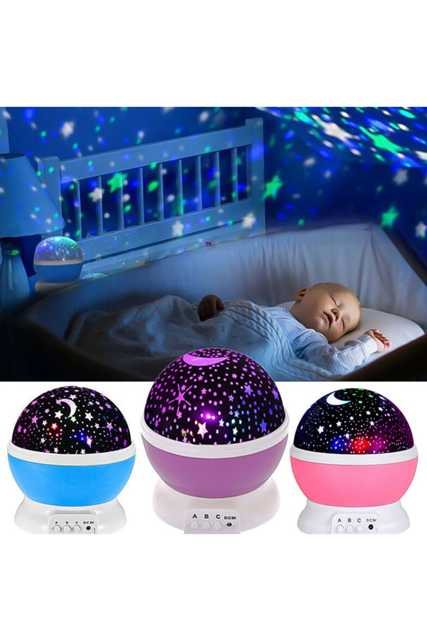 Colorful Starry Sky Projection Night Light - Blue - 6