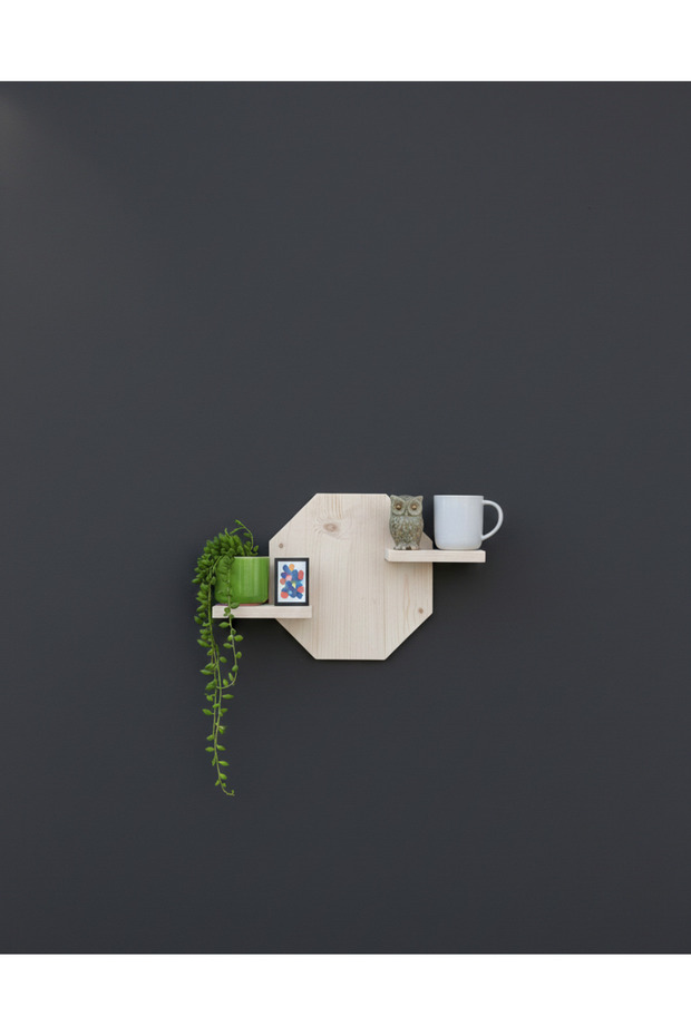 Ahşap duvar rafı - 2