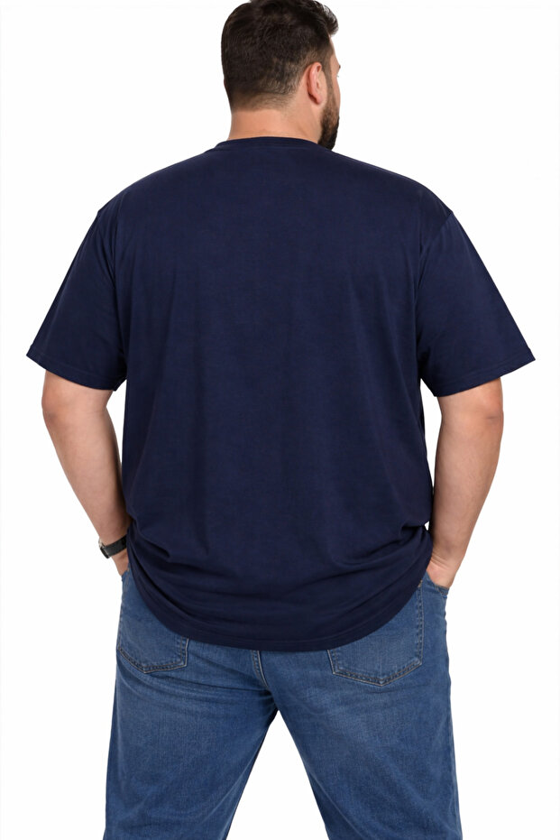 Erkek Basic Günlük Tişört – Düz Model Pamuklu - 2