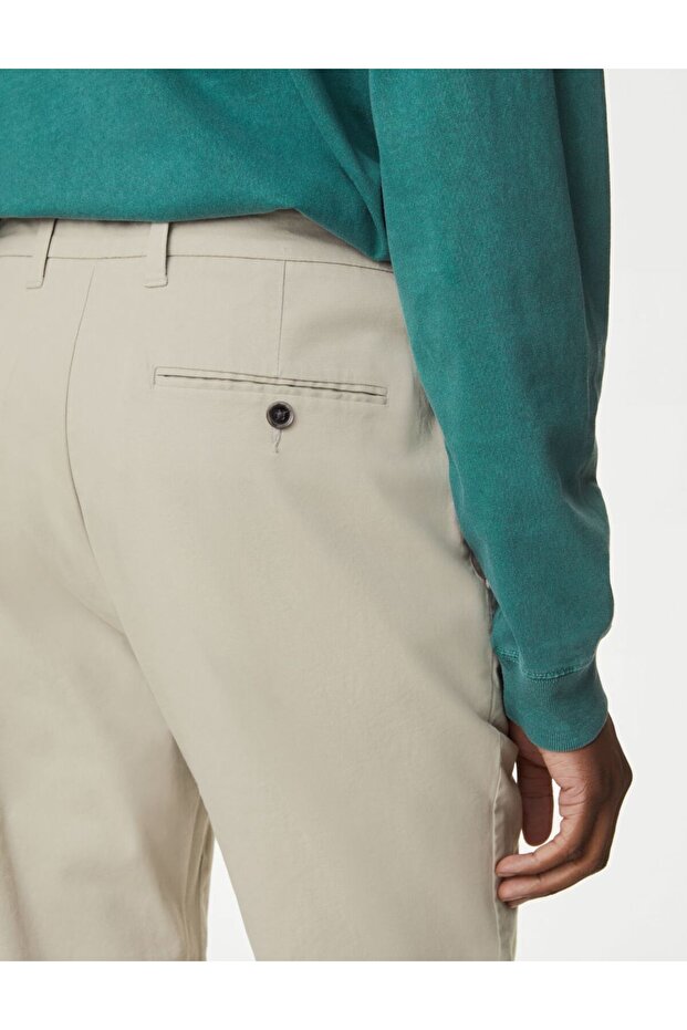 Regular Fit Chino Pantolon - 4