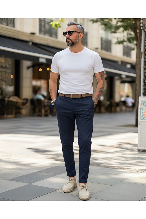 Smart Tapered Fit Men's Trousers