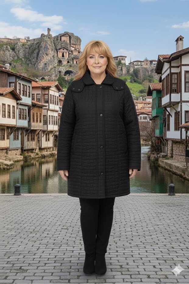 New Season Short Quilted Mother's Coat with Inner Miflon Layer