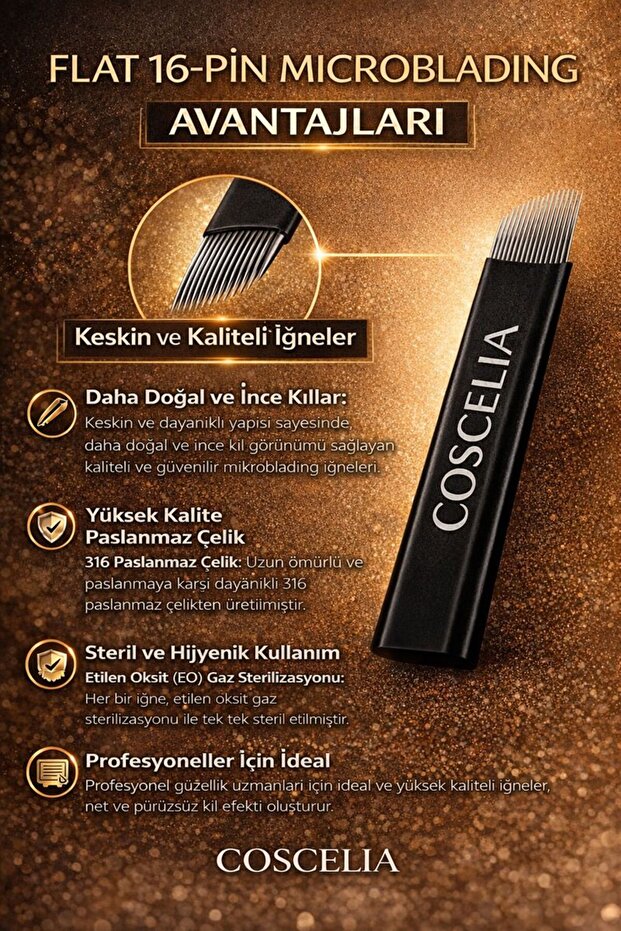 MICROBLADING FLAT 16PIN İĞNE 20 PARÇA - 4
