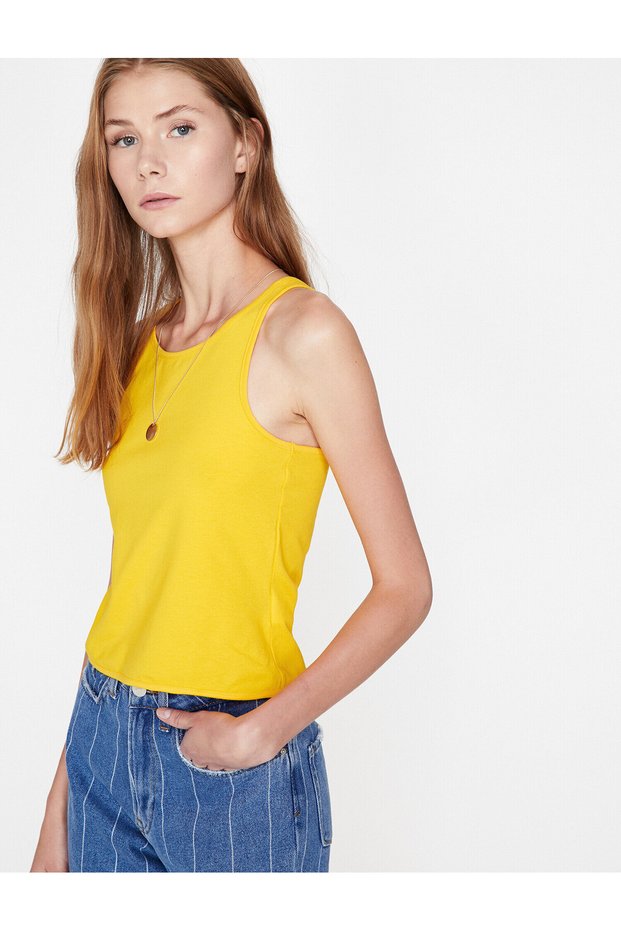 Women's Yellow Undershirt 8YAL31028OK