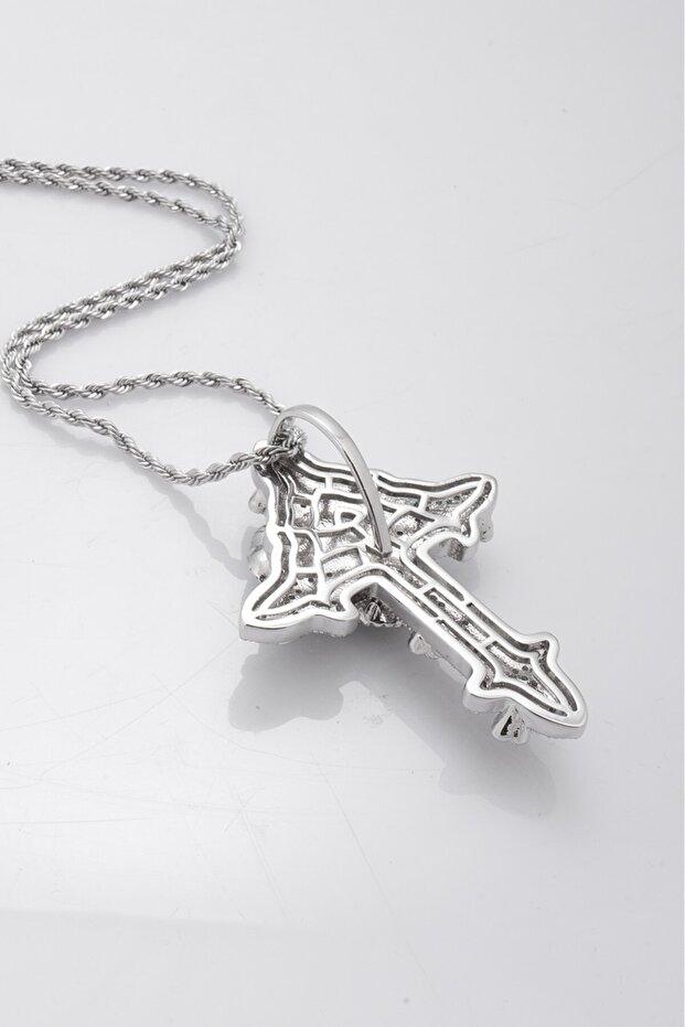 Iced Out Cross Kolye - 4