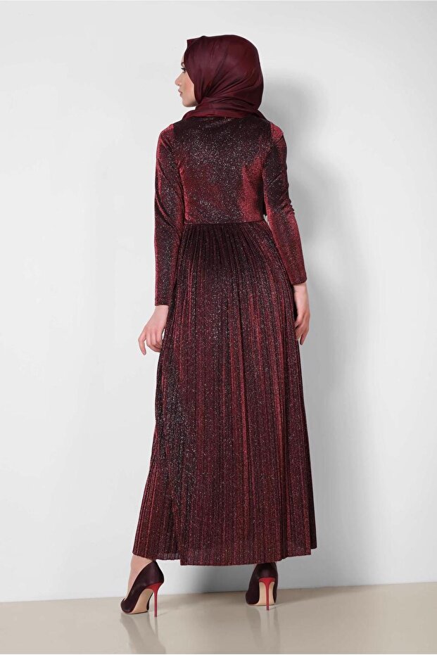 PİLİSELİ SİMLİ ELBİSE 4126 - 4