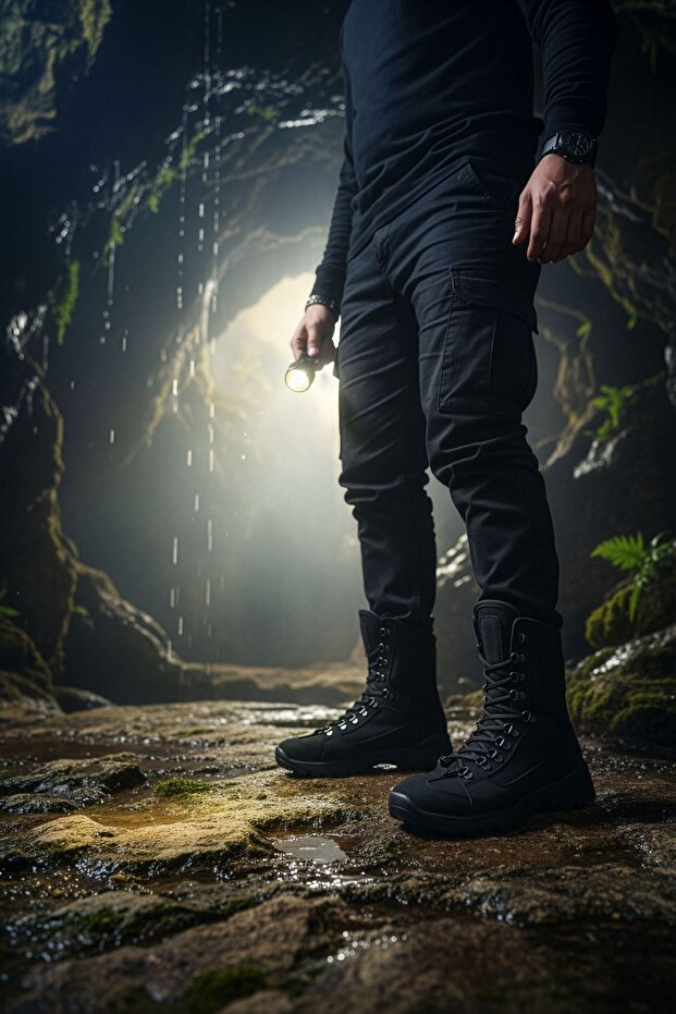 Siyah Füme Combat Bot - 3