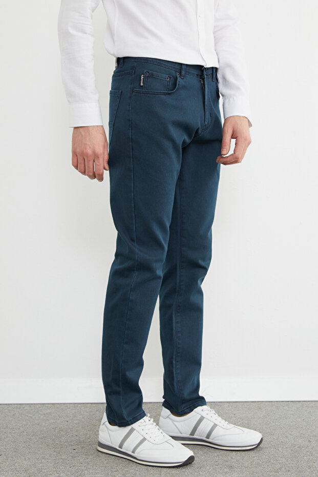 Düğmeli Regular Fit Jean - 8
