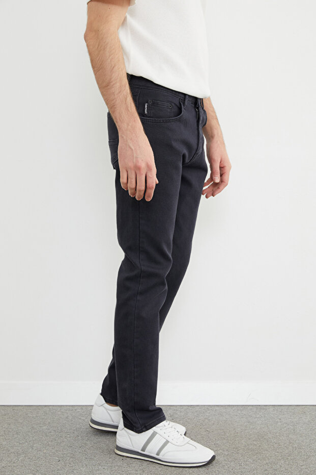 Düğmeli Regular Fit Jean - 6