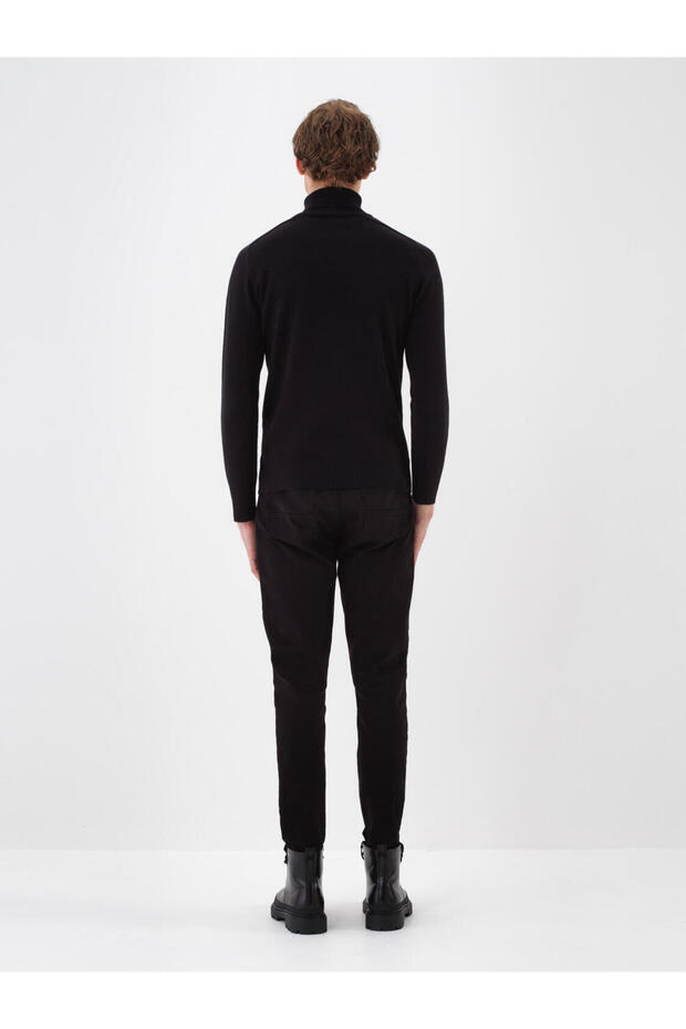 Male Siyah Yünlü Basic Kazak - 4